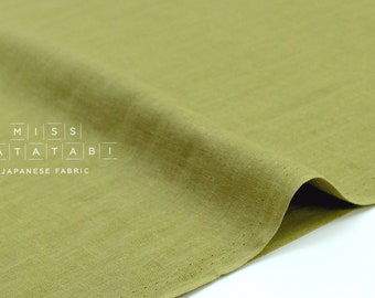Japanese Fabric - Kobayashi solid double gauze - pistachio - 50cm