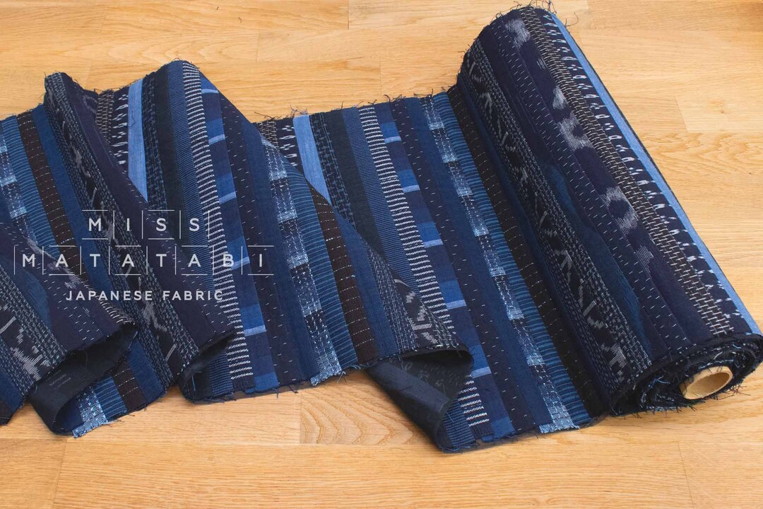 身幅57《藍布×綿絣パッチ−セットアップ》ハンドメイド 身幅57《藍布×綿絣パッチ−セットアップ》ハンドメイド