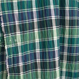 Japanese Yarn Dyed Green Check Japanese Yarn Dyed Green Check
