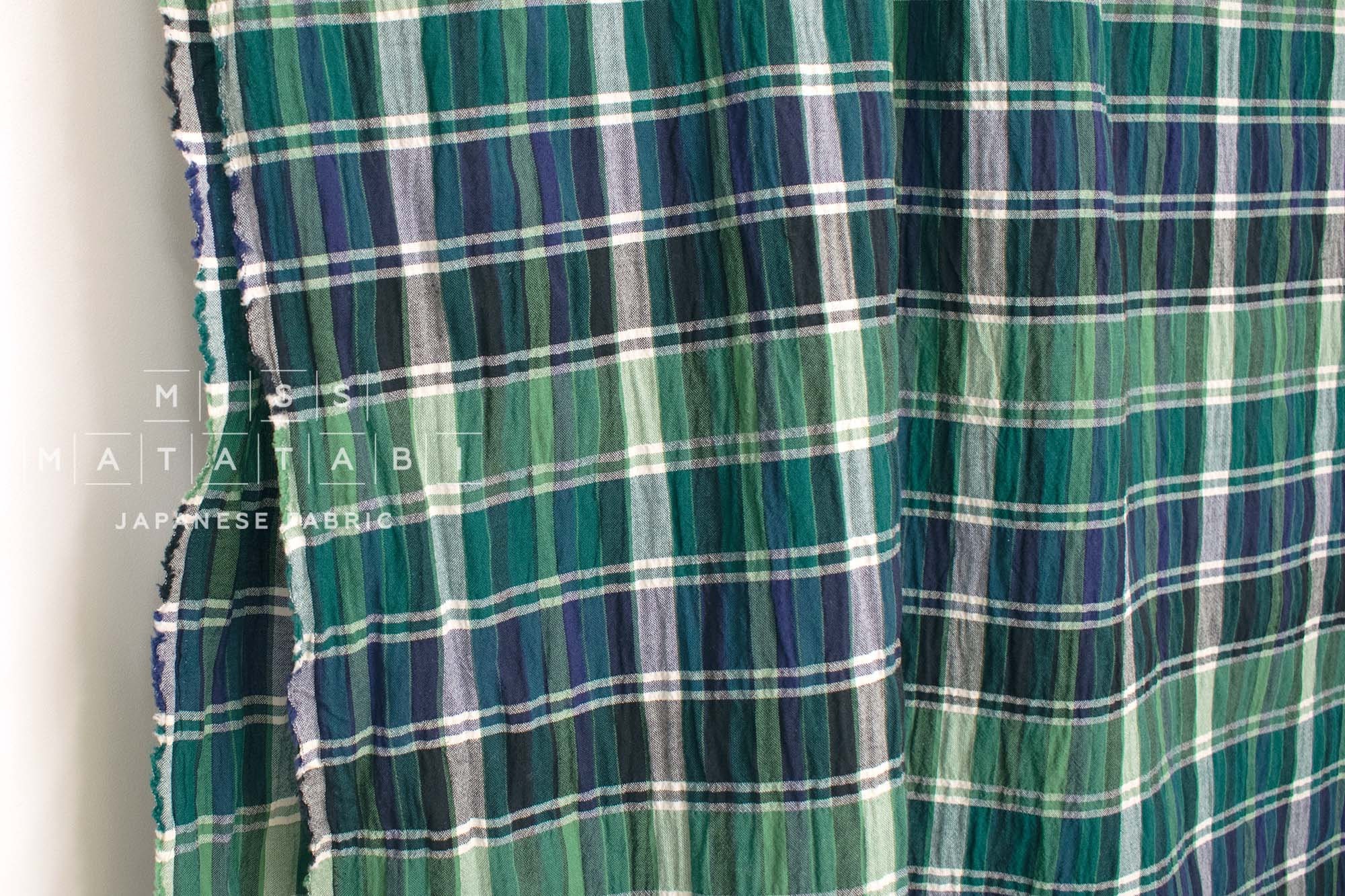 Japanese Yarn Dyed Green Check Japanese Yarn Dyed Green Check