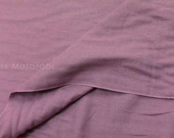 Japanese Fabric - Kobayashi solid double gauze - mauve - 50cm