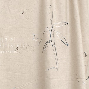 nani IRO Kokka Japanese Fabric GUNSEI linen blend - C - 50cm