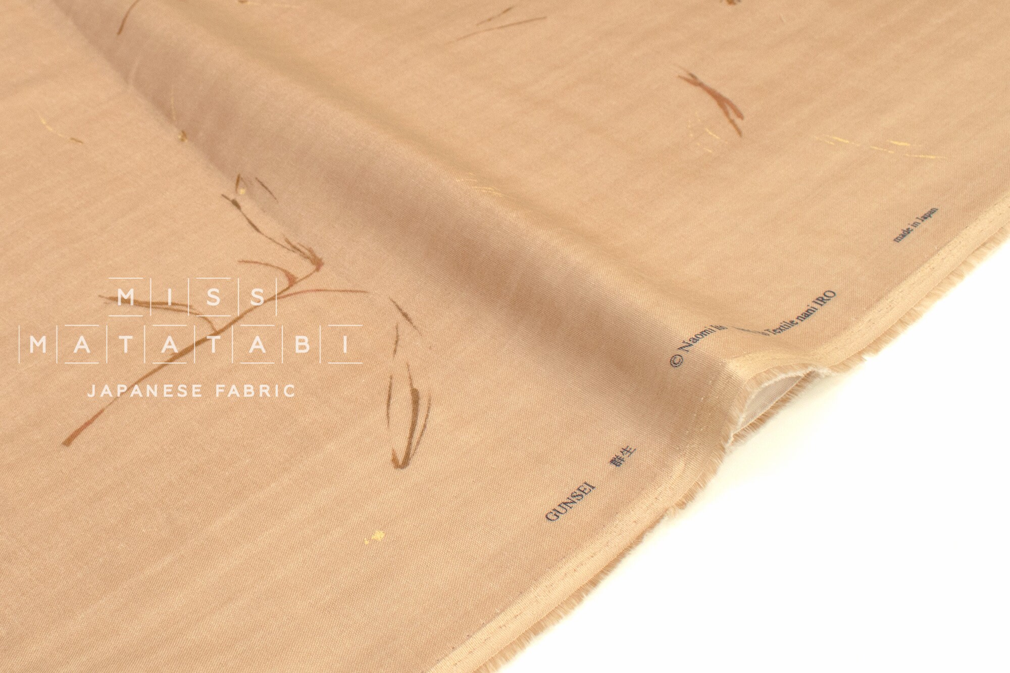 Nani IRO Kokka Japanese Fabric GUNSEI Organic Double Gauze - C