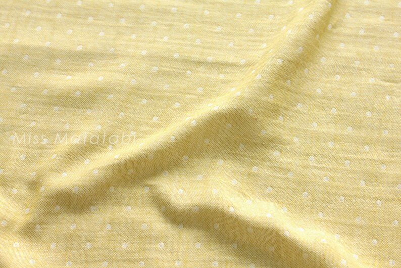 Japanese Fabric Kokochi Double gauze reversible dots Y Etsy