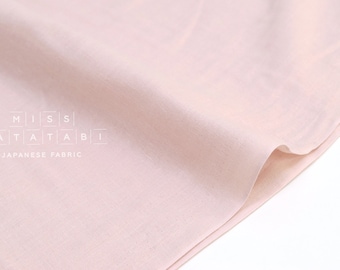 Japanese Fabric - Kobayashi solid double gauze - pale light pink - 50cm