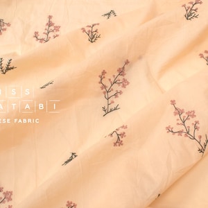 Japanese Fabric Embroidered Cotton - B3 - 50cm