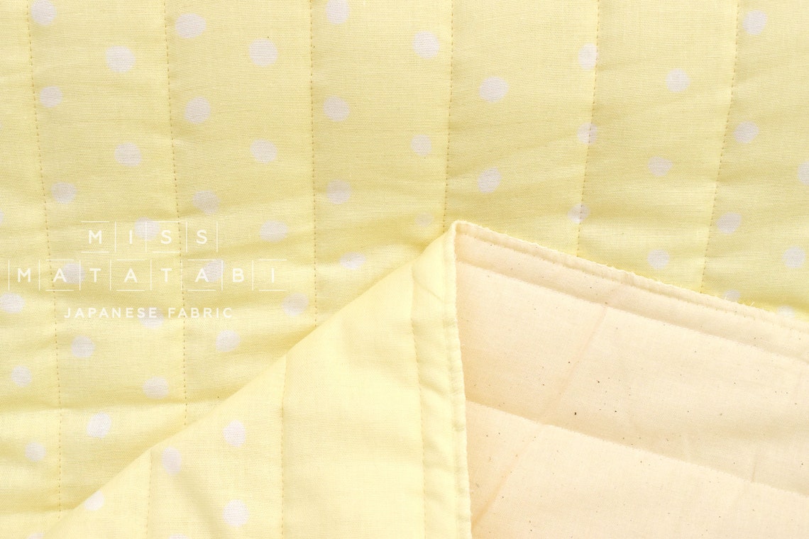 Japanese Fabric Nani Iro Pocho Quilted Double Gauze Mimosa C Etsy