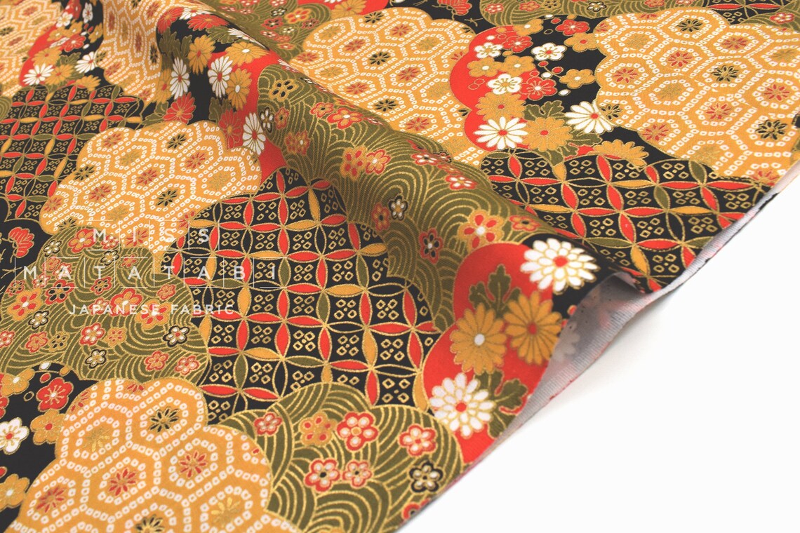 Japanese Fabric Traditional Series 15 A 50cm Etsy