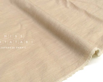 Tissu japonais laine et lin rayonne - naturel - 50 cm