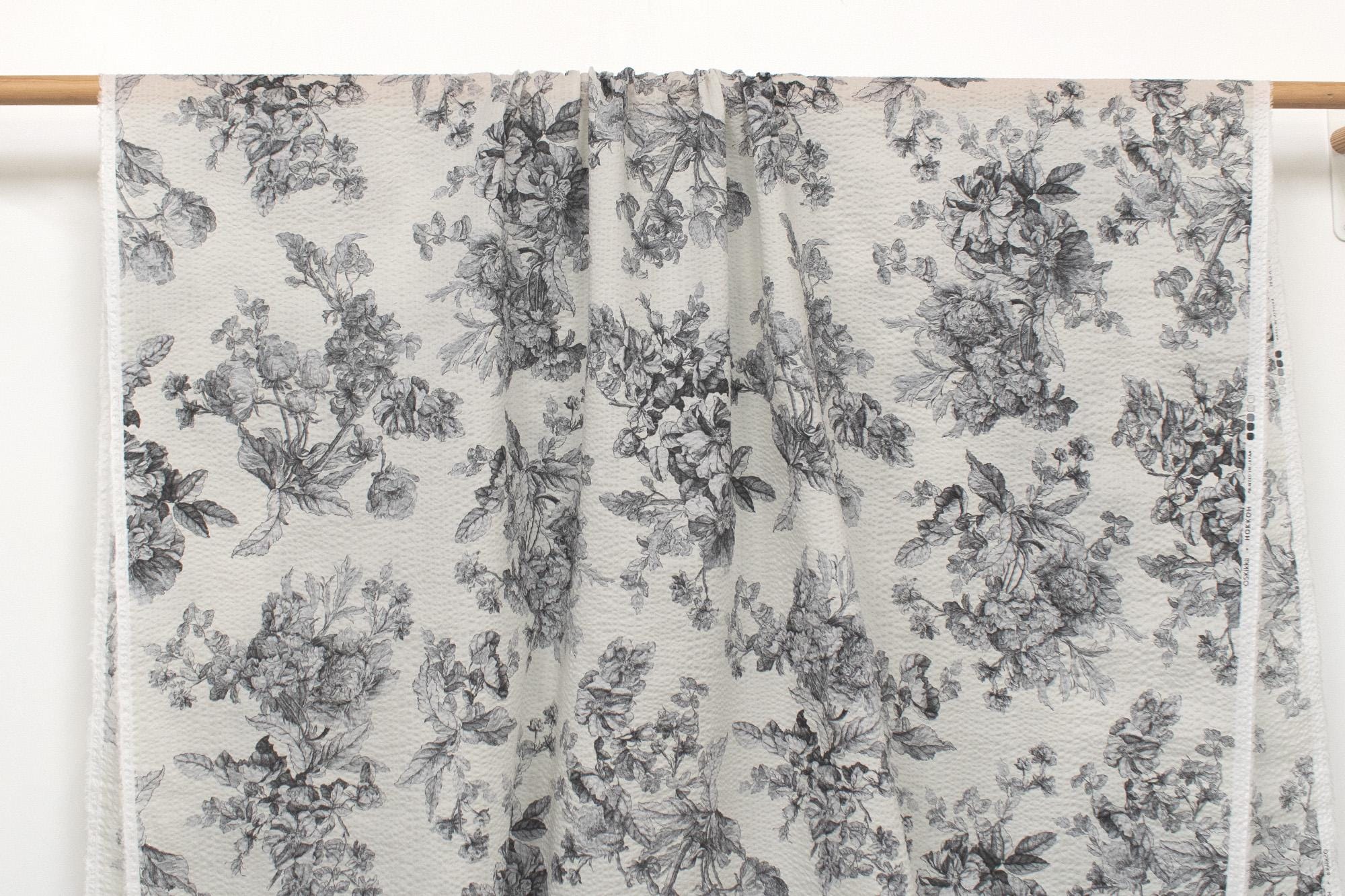 日本製生地 コットンリップル ステラフローラル - A - 50 cm - Etsy 日本