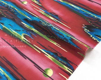 Japanese Fabric Ukiyo-e Landscape - D - 50cm