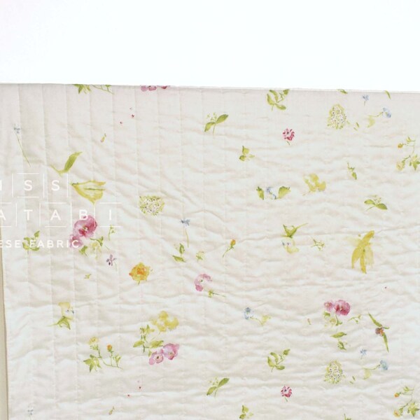Nani Iro Kokka Japanese Fabric New Morning I Quilted Double Gauze - A - 50cm