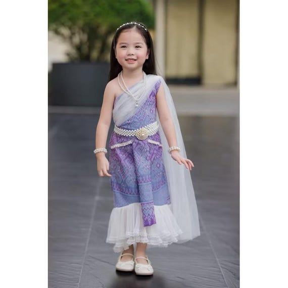 Luxury Thai Traditional Dress - Modern Thai Pattern Design
