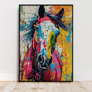 Buntes Pferd Poster