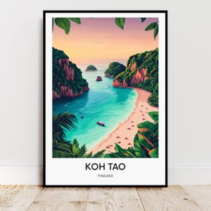 Koh Tao Thailand - Tropical Beach Poster