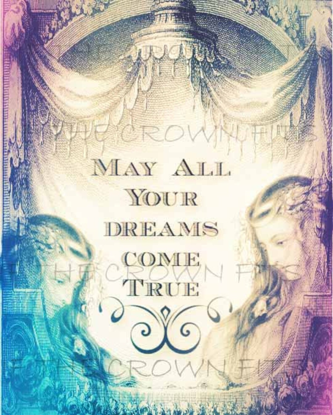 May All Your Dreams Come True/original Collage Design/you Download and ...