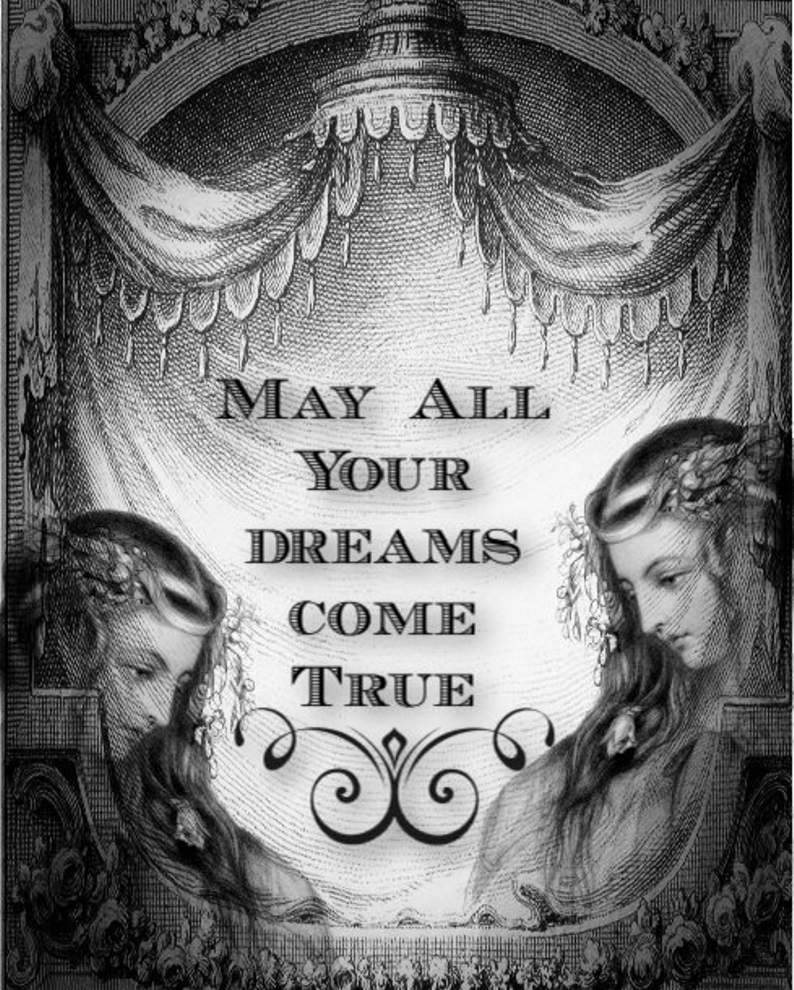 May All Your Dreams Come True/original Collage Design/you Download and ...