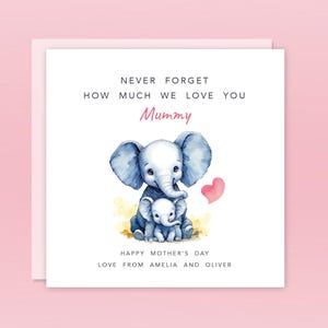 Tarjeta personalizada para el Día de la Madre - Primer regalo del Día de la Madre para abuela, abuela, Nan | Descarga digital personalizable | De nieto