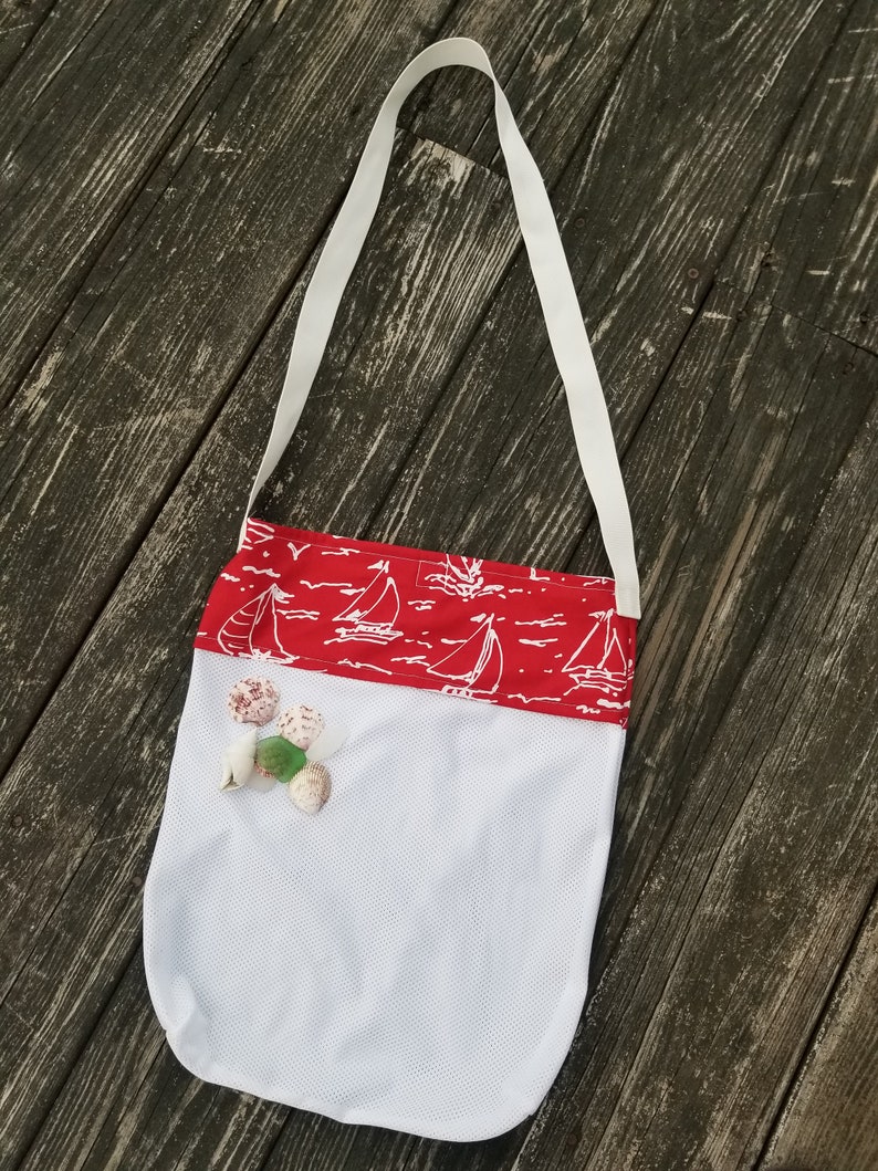 Beach shell bag Beach shell collecting bag Sea shell mesh bag,Kids shell bag Sea shell bag shell collecting Sea glass collecting bag