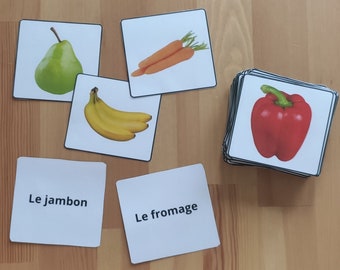 Cartes de nomenclatures aliments