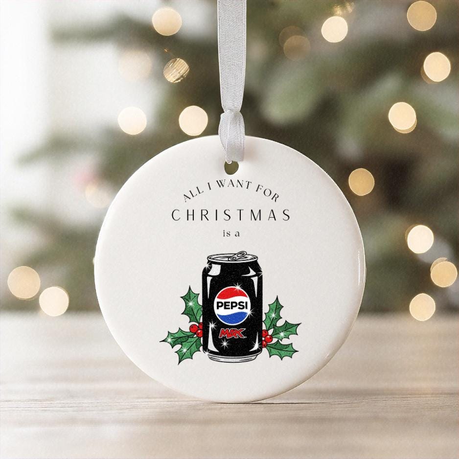 Etichette Adesive Personalizzate Pepsi Max - Tema Natale Con Nome - Regalo Segreto Babbo Natale