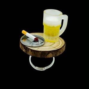 beer cigarette holder Mug Case Wallet Business Card Metal Cigarette Case Vintage Poster