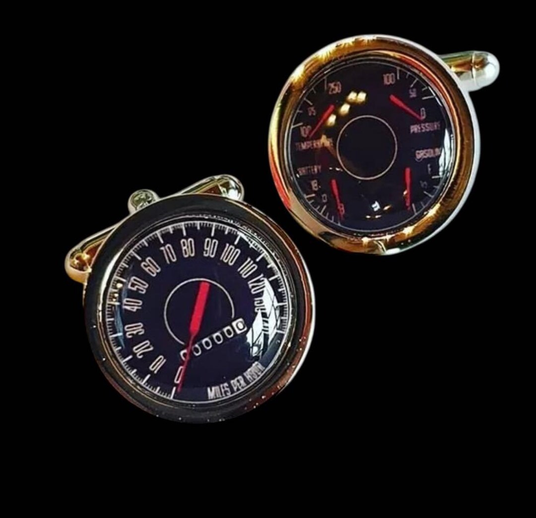 Car Dial Cufflinks - Cuffs, Car, Classic, Speedometer, Wedding, Groom ...