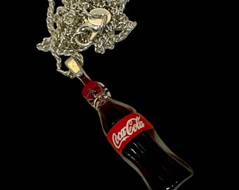 Soda Bottle Necklace - drink, miniature, jewellery, pendant, pop, retro, mini, gift packaging