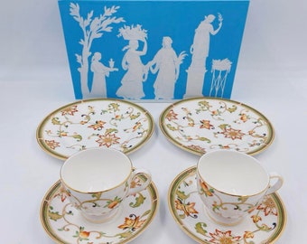 Wedgwood Oberon dinner Plate, Cup & Saucer set of 2 from Japan used,  very good cond.