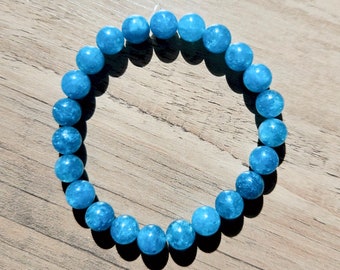 Blue Apatite Bracelet 19cm 8mm