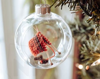 Knitting Ornament, Knitter Gift, Christmas Ornament, Knitting Gift, Holiday Decor, Christmas Decor, 2024 Ornament, Gifts for Knitters