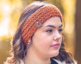 Chunky Knit Headband, Knit Ear Warmer, Winter Earmuffs, Turban Headband, Winter Hair Accessory