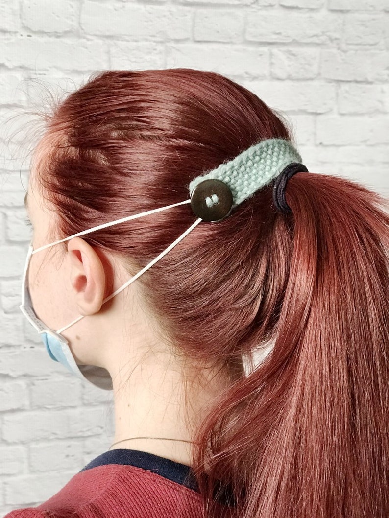 Face Mask Ear Saver Mask Ear Protector Mask Headband Button Etsy
