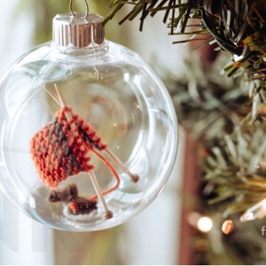 Red Knitting Ornament