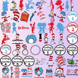 3490+ Dr Seuss Files, Dr Seuss Layered Svg, Dr Seuss Png, Dr Seuss