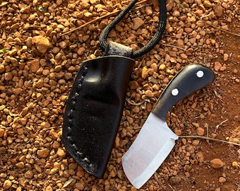 Cuchillo de collar hecho a mano, puede usarlo para acampar, la vida diaria o la caza. Bushcraft, Scout, vida silvestre, regalo para hombre, cuchillo de supervivencia, accesorio