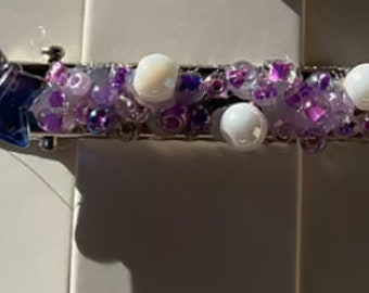 Celestial Charms: Moon and Star Beaded Hair Clips