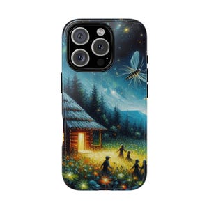 Magic Forest Phone Case, Rustic Floral iPhone Case, Nature Lover Gift, Fantasy Art Phone Cover, Unique Protective Case.