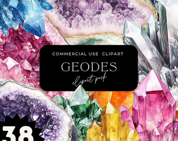 Crystal Gemstones Watercolor Clipart Png Bundle, Crystals Clipart ...