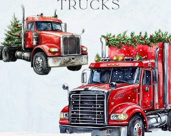 6 Kit Diamond Painting Natalizi Huacan – Biglietti Di Auguri Fai Da Te Con Camion Rosso, Per Adulti E Bambini