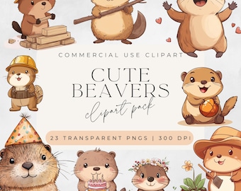23 PNG Beaver PNG, Beavers Clipart, Cute Beaver, Beaver Kawaii, Peeking Beaver, Birthday Beaver, Silly Beavers