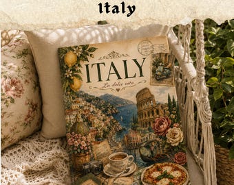 Libro en miniatura de Italia para imprimir, libro de viaje para casa de muñecas DIY, mini libro de monumentos italianos, diario de Italia