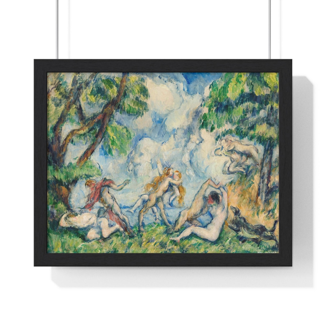 Paul Cézanne « the Bathers » - Famous Nude Painting Print, French Post
