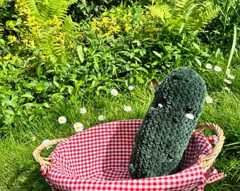 Big Pickle Plushie - Amigurumi - Gehaakte knuffel - Handmade crochet gift -