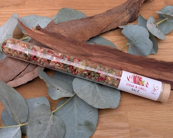 Sale per bistecche e grigliate in provetta – 40 g | Spezie | Spezie in provetta | Angolo gastronomia | Miscela di sale | Sale |