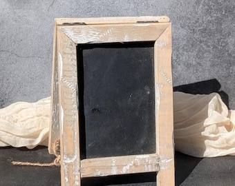 Small chalkboard | Reclaimed wood chalkboard | For plotter work | For personalization | For painting | Gift | Mother's Day | Display stand |