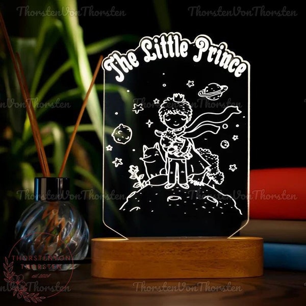 The Little Prince Night Light, Night Light, Petit Prince Fairy Tale Night Light, Baby Bedroom Light, Nursery Night Light