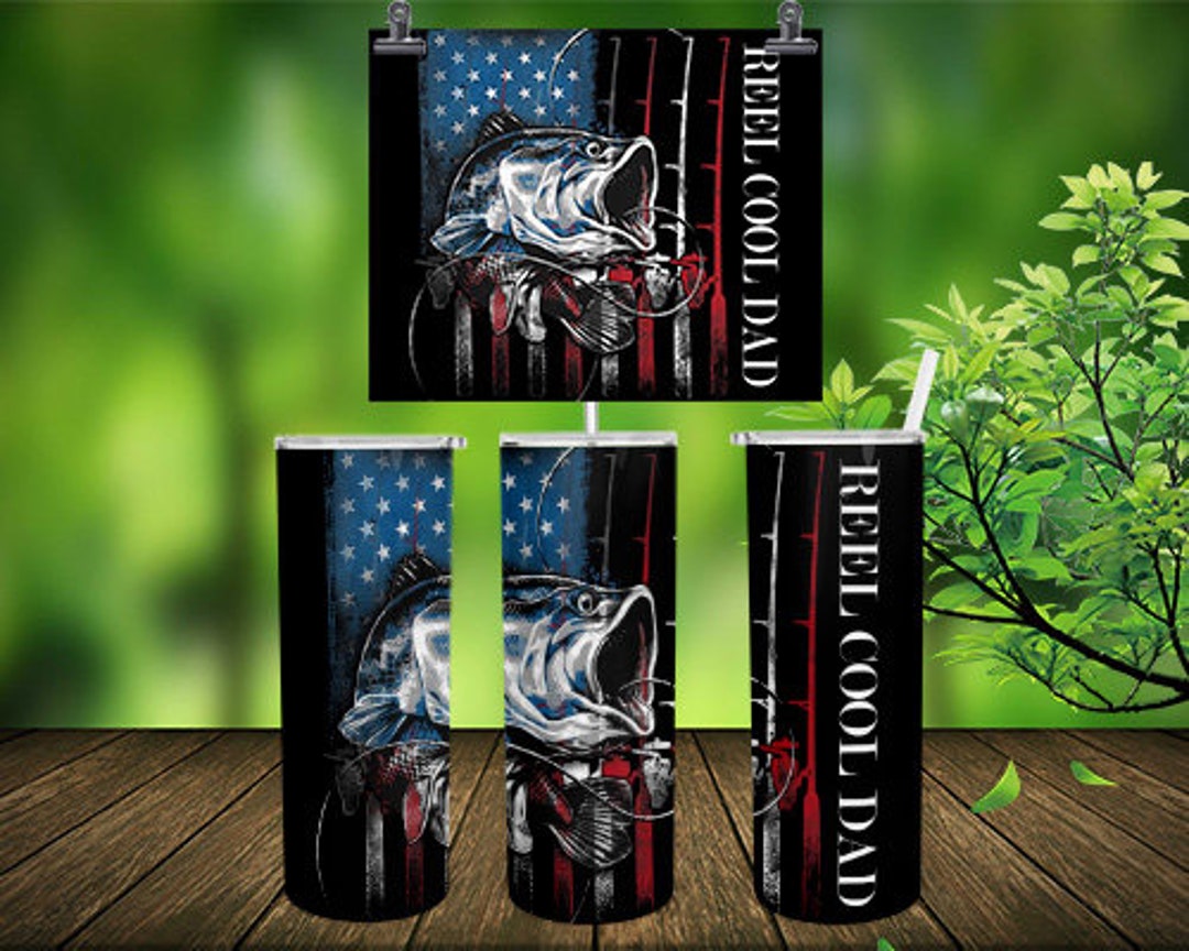 Reel Cool Dad Design for Sublimation, Instant Download 20oz Tumbler - Etsy