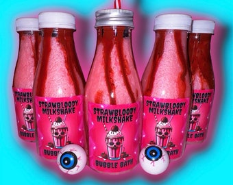 Strawbloody Milkshake Bubble Bath 16floz