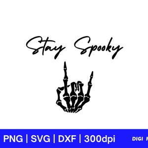 Halloween Stay Spooky SVG PNG DXF Halloween Clipart, Halloween svg, Halloween png | Plotter File for Cricut & Silhouette